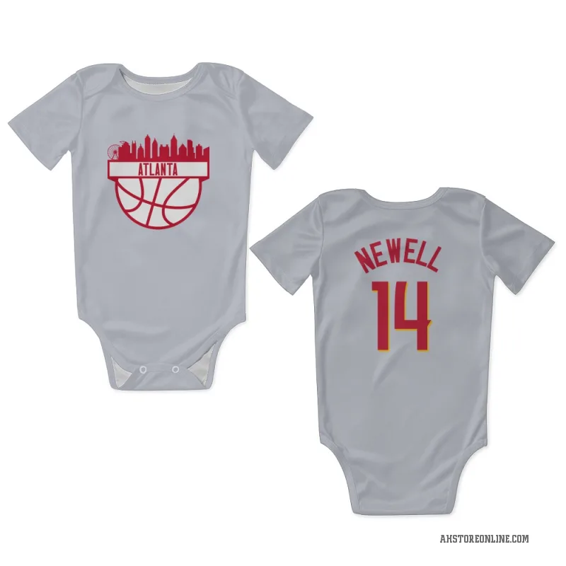 Asa Newell  White Atlanta Hawks   Newborn & Infant Bodysuit