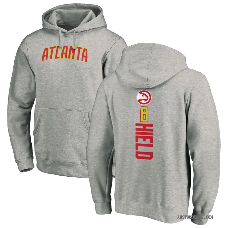 Buddy Hield Men's Atlanta Hawks Branded Ash Backer Pullover Hoodie