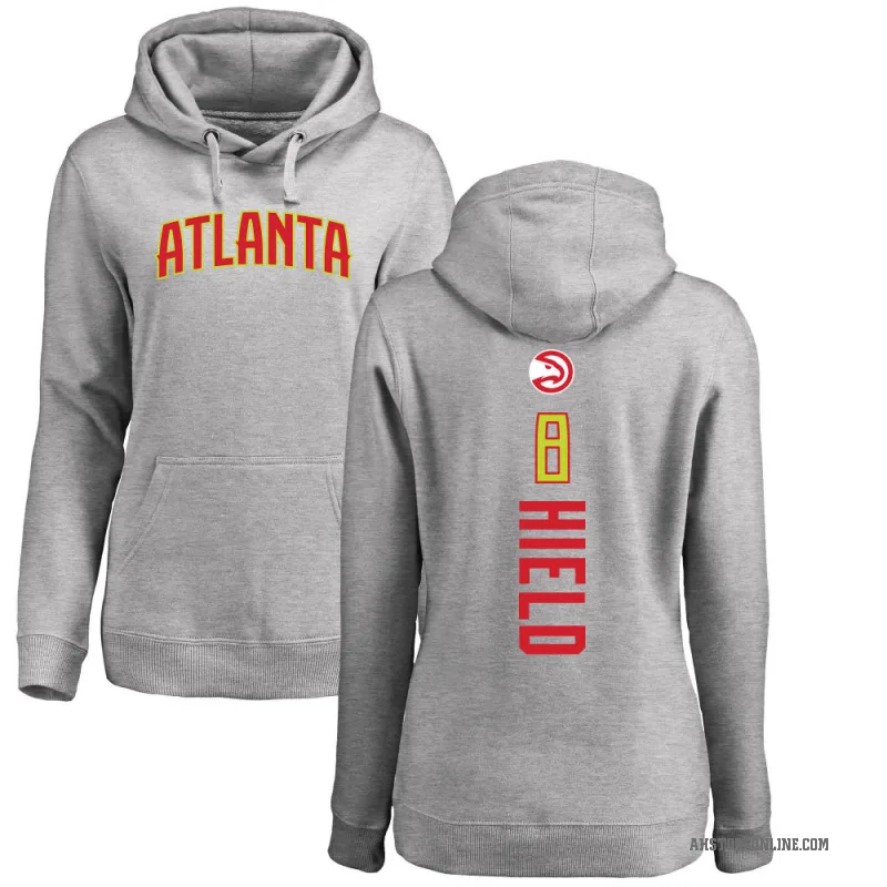 Buddy Hield Women's Atlanta Hawks Branded Ash Backer Pullover Hoodie