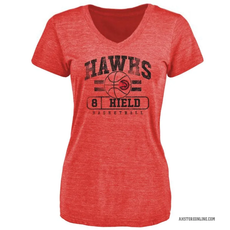 Buddy Hield Women's Red Atlanta Hawks Baseline T-Shirt