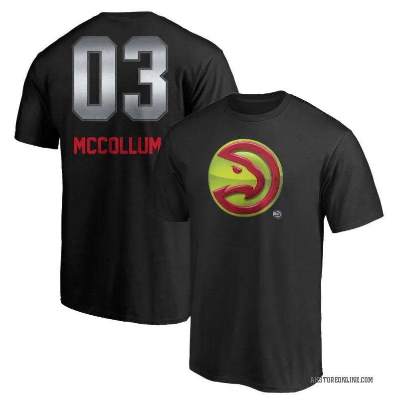 CJ McCollum Men's Black Atlanta Hawks Midnight Mascot T-Shirt