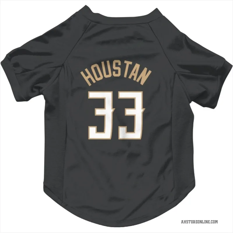 Caleb Houstan  Black Atlanta Hawks  Cat & Dog Pet Jersey