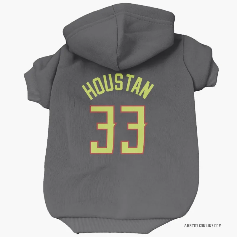 Caleb Houstan  Gray Atlanta Hawks  Cat & Dog Pet Hoodie