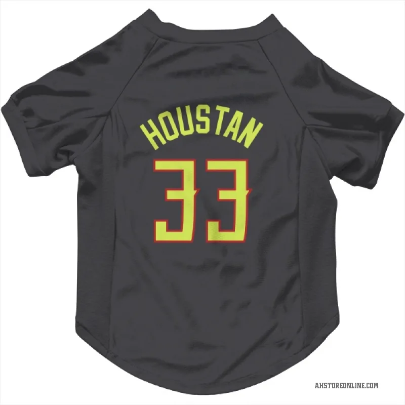 Caleb Houstan  Gray Atlanta Hawks  Cat & Dog Pet Jersey