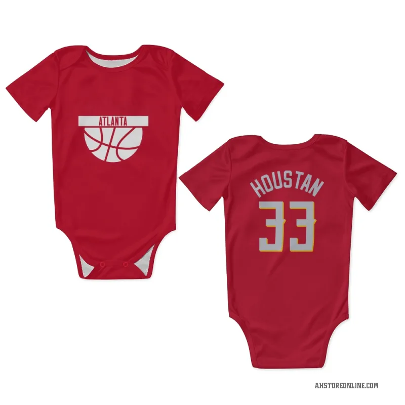 Caleb Houstan  Red Atlanta Hawks   Newborn & Infant Bodysuit