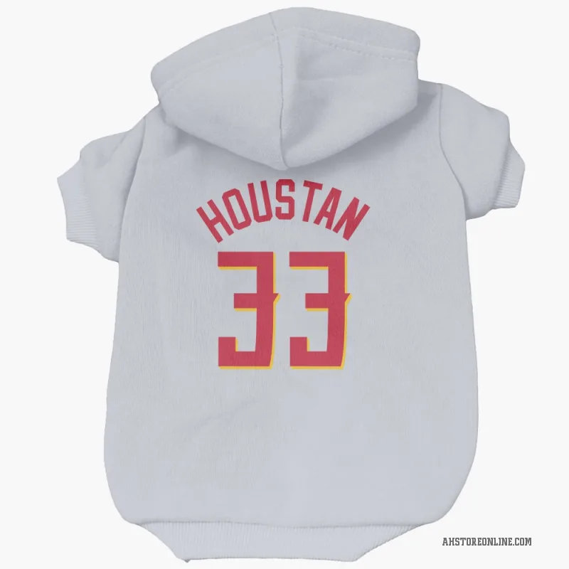 Caleb Houstan  White Atlanta Hawks   Cat & Dog Pet Hoodie