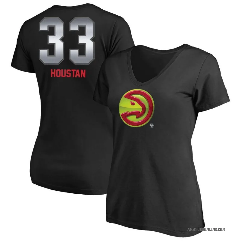 Caleb Houstan Women's Black Atlanta Hawks Midnight Mascot T-Shirt