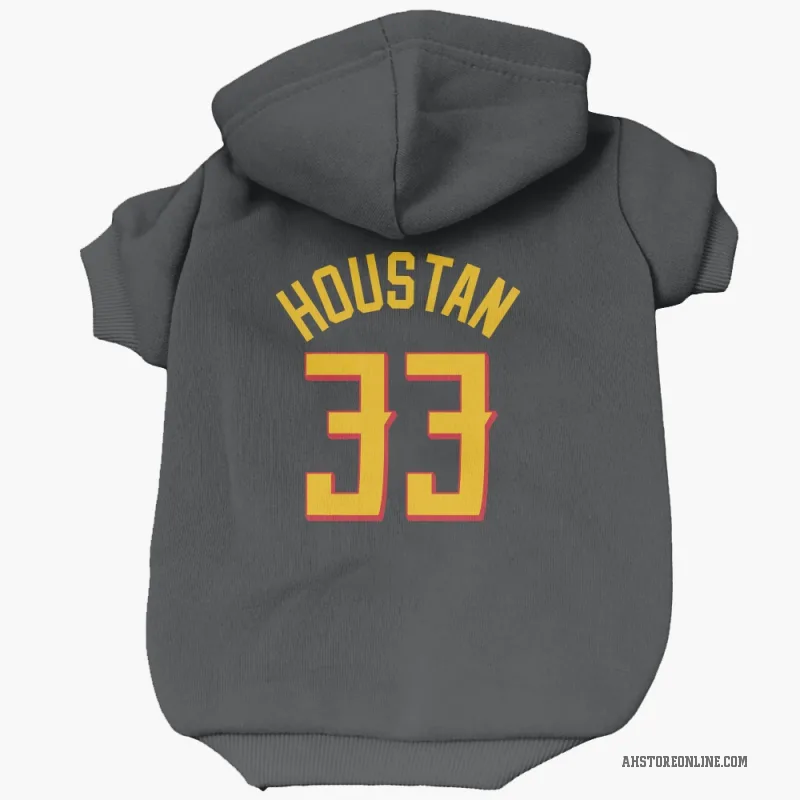 Caleb Houstan  Yellow Atlanta Hawks   Black Cat & Dog Pet Hoodie