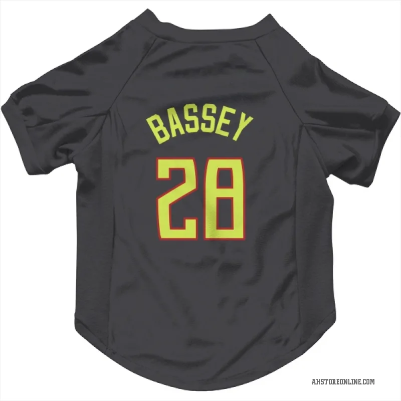 Charles Bassey  Gray Atlanta Hawks  Cat & Dog Pet Jersey
