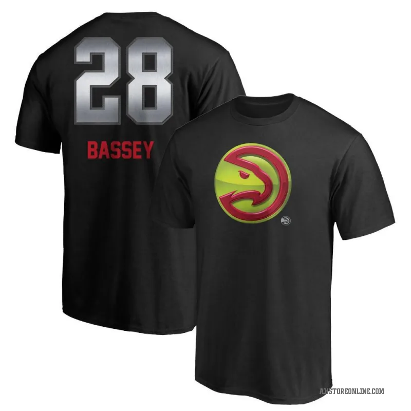 Charles Bassey Men's Black Atlanta Hawks Midnight Mascot T-Shirt