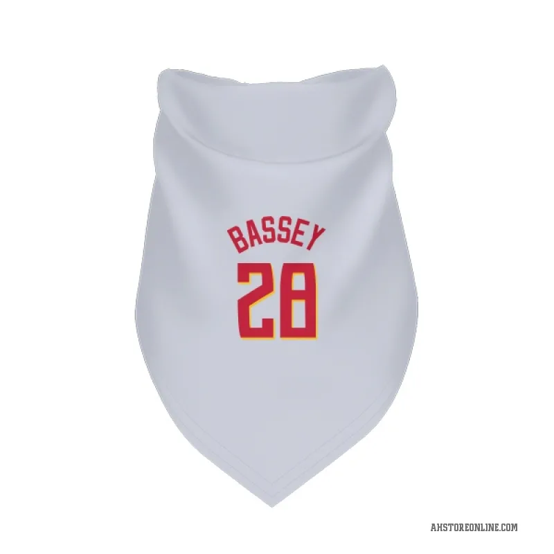 Charles Bassey  White Atlanta Hawks   Cat & Dog Pet Bandana