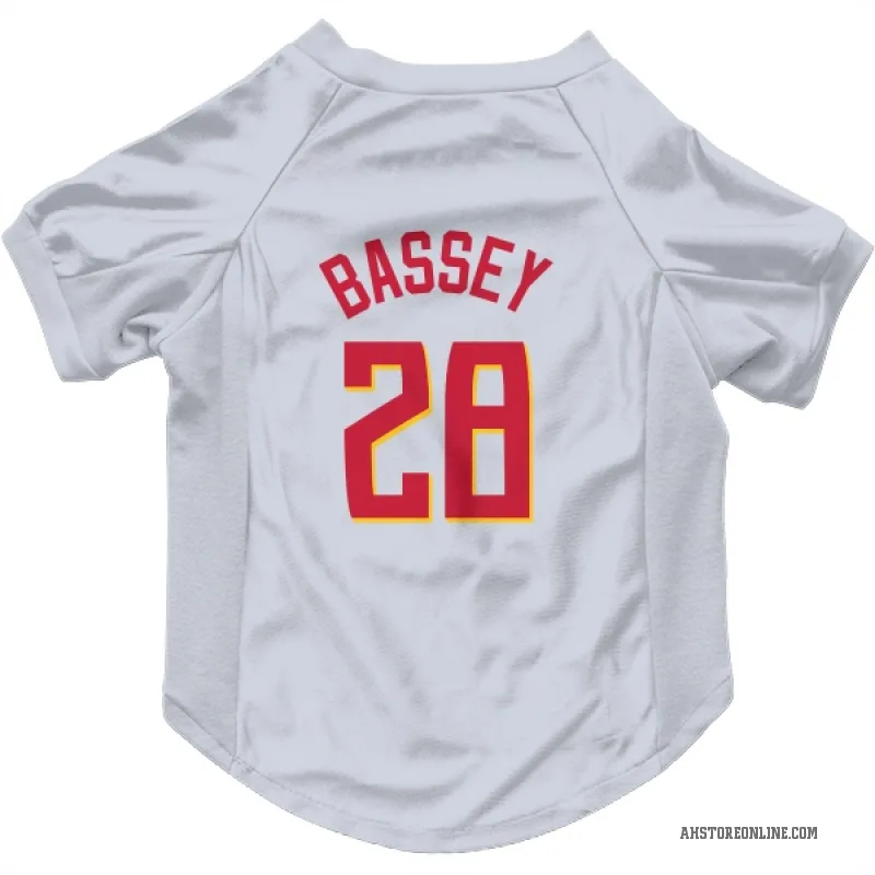 Charles Bassey  White Atlanta Hawks   Cat & Dog Pet Jersey