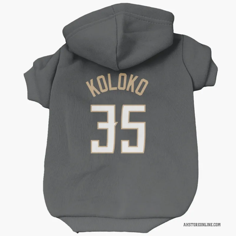 Christian Koloko  Black Atlanta Hawks  Cat & Dog Pet Hoodie
