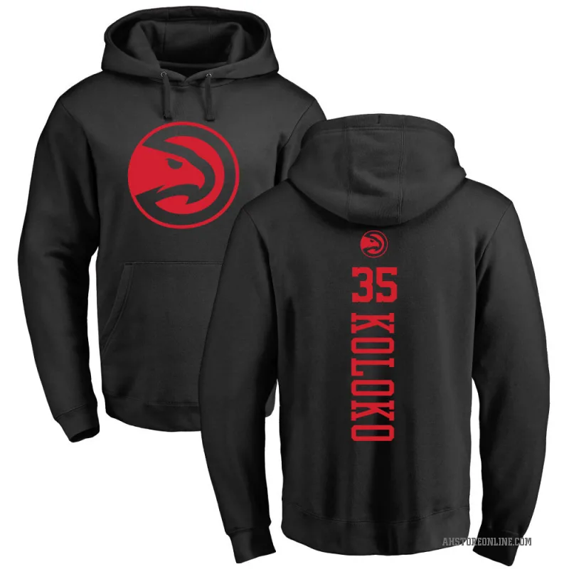 Christian Koloko Men's Black Atlanta Hawks Branded One Color Backer Pullover Hoodie