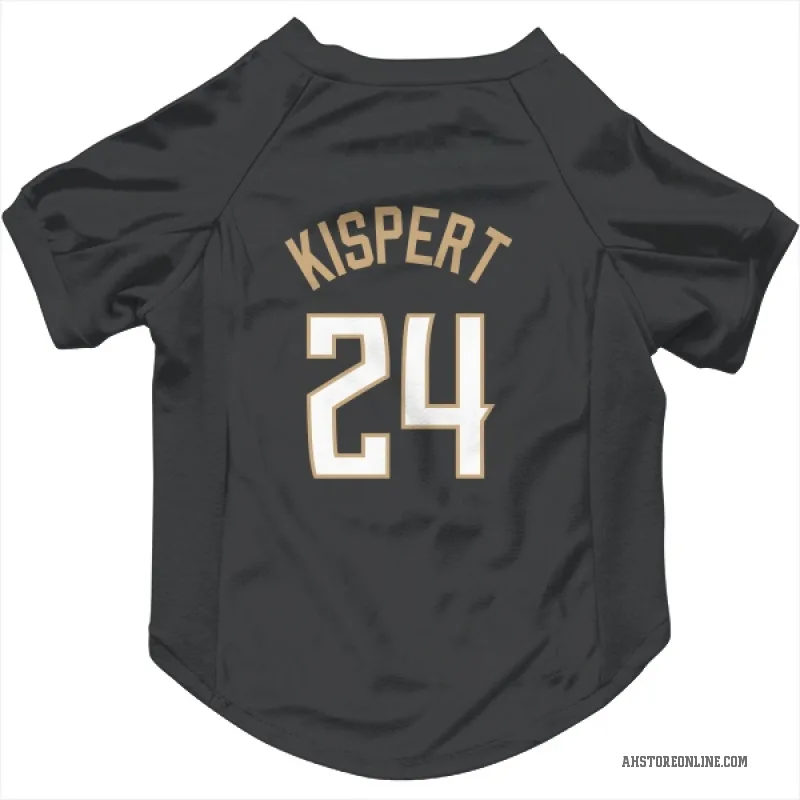 Corey Kispert  Black Atlanta Hawks  Cat & Dog Pet Jersey