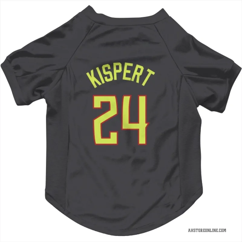 Corey Kispert  Gray Atlanta Hawks  Cat & Dog Pet Jersey