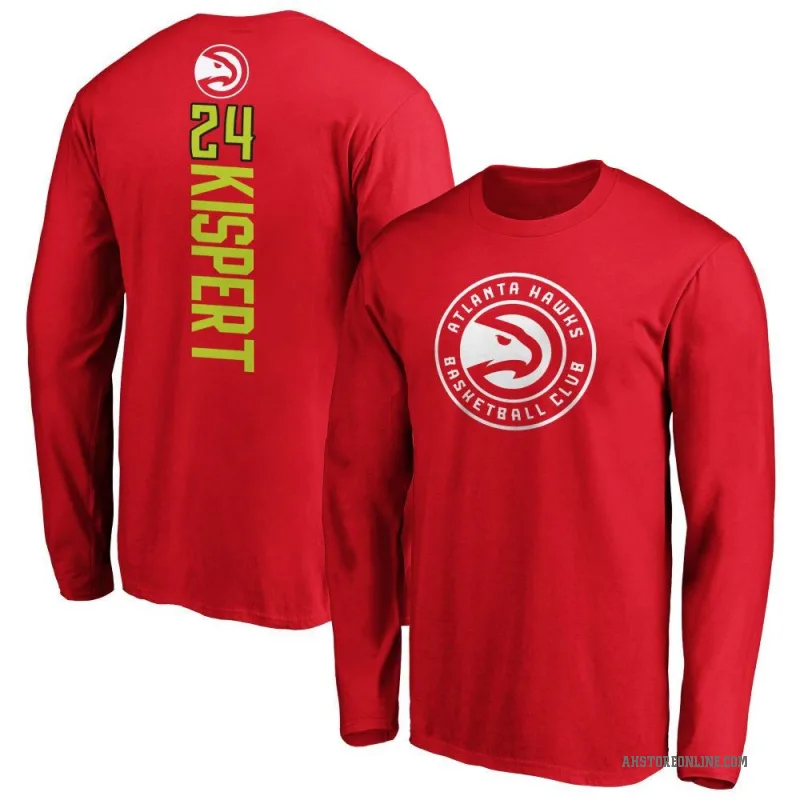 Corey Kispert Men's Red Atlanta Hawks Backer Long Sleeve T-Shirt