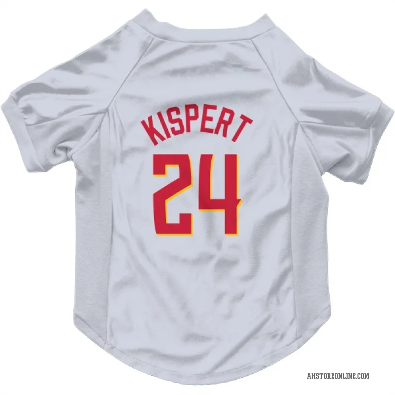 Corey Kispert  White Atlanta Hawks   Cat & Dog Pet Jersey