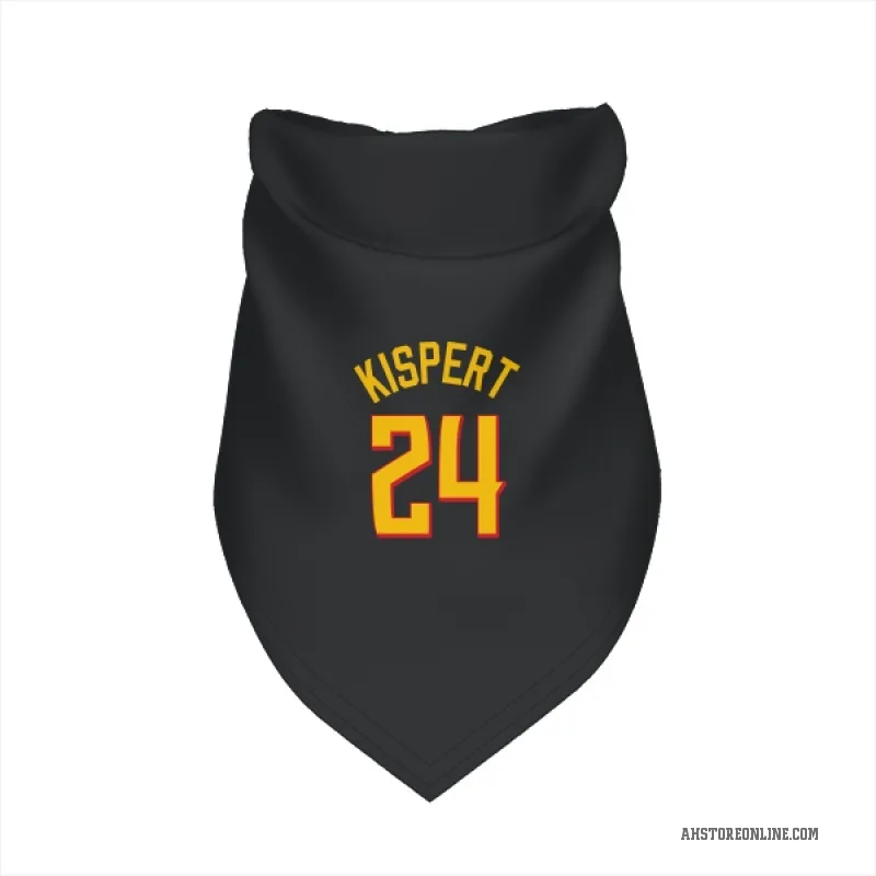 Corey Kispert  Yellow Atlanta Hawks   Black Cat & Dog Pet Bandana
