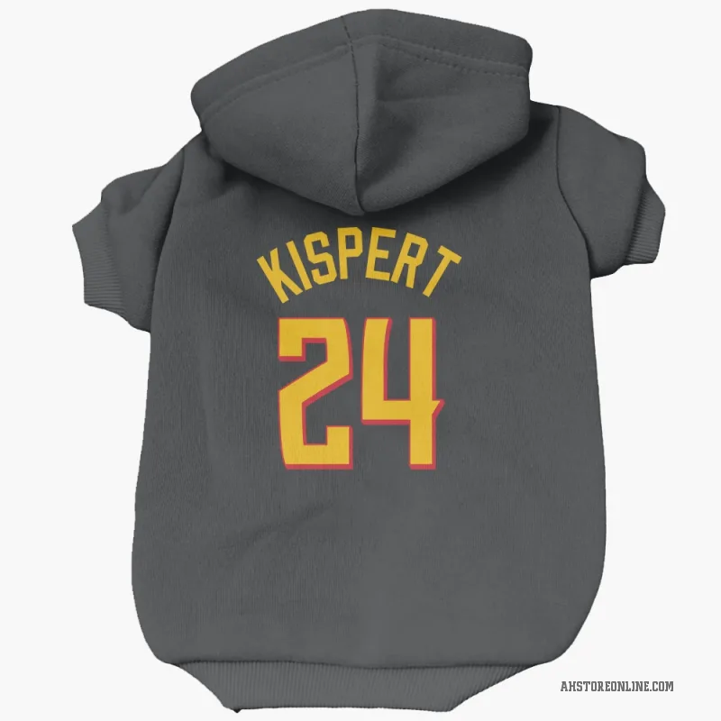 Corey Kispert  Yellow Atlanta Hawks   Black Cat & Dog Pet Hoodie