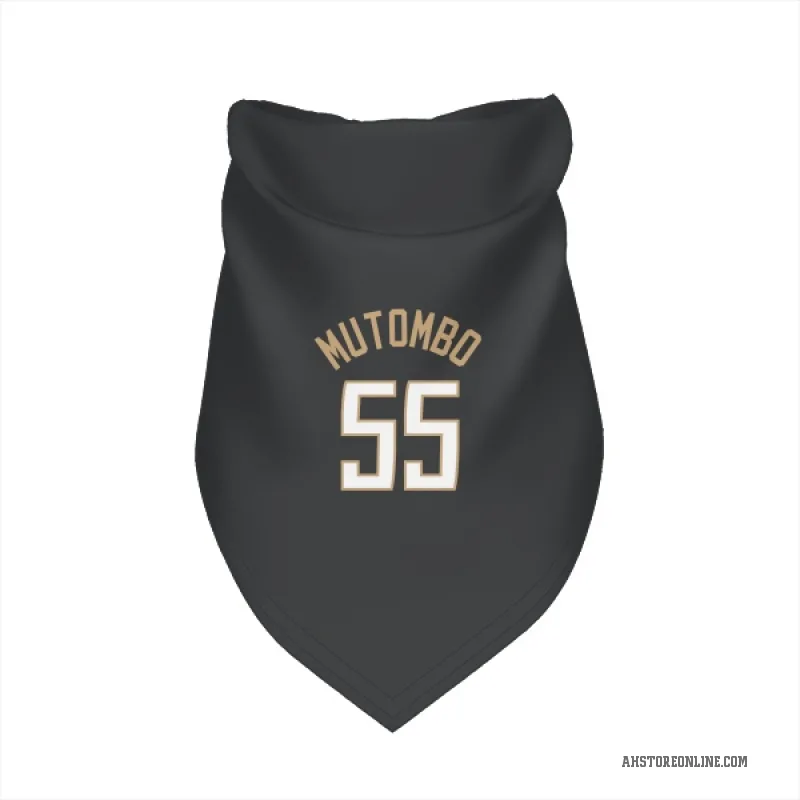 Dikembe Mutombo  Black Atlanta Hawks  Cat & Dog Pet Bandana