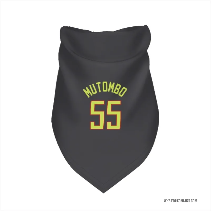 Dikembe Mutombo  Gray Atlanta Hawks  Cat & Dog Pet Bandana