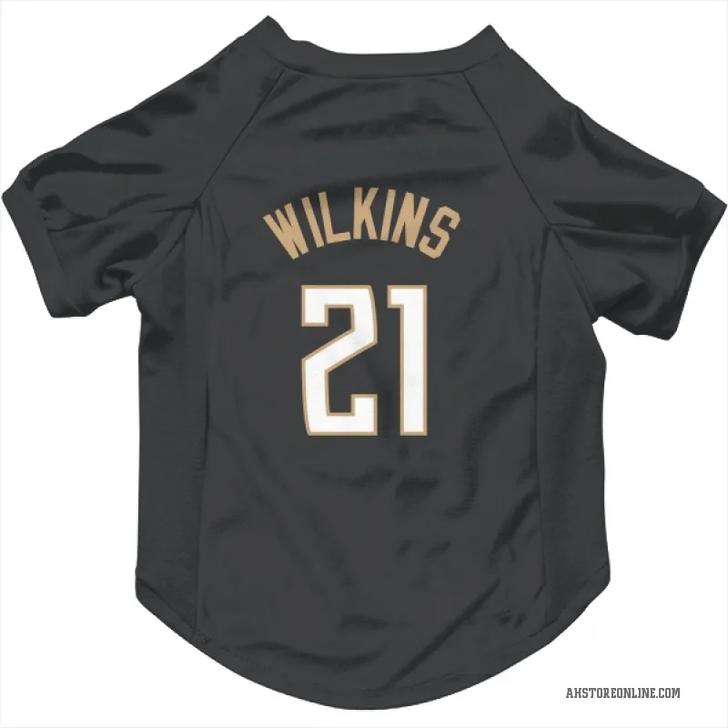 Dominique Wilkins  Black Atlanta Hawks  Cat & Dog Pet Jersey