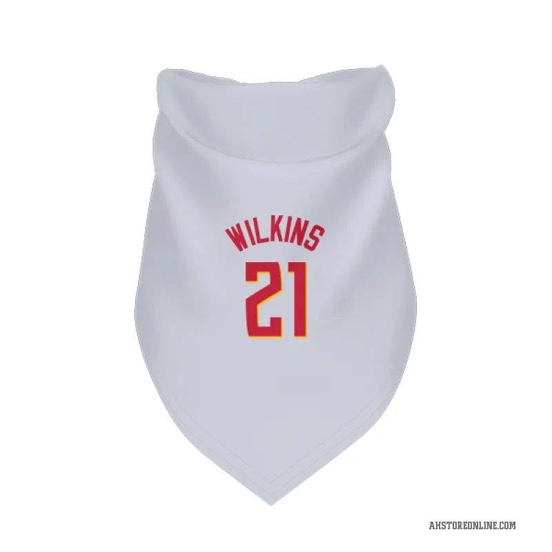 Dominique Wilkins  White Atlanta Hawks   Cat & Dog Pet Bandana