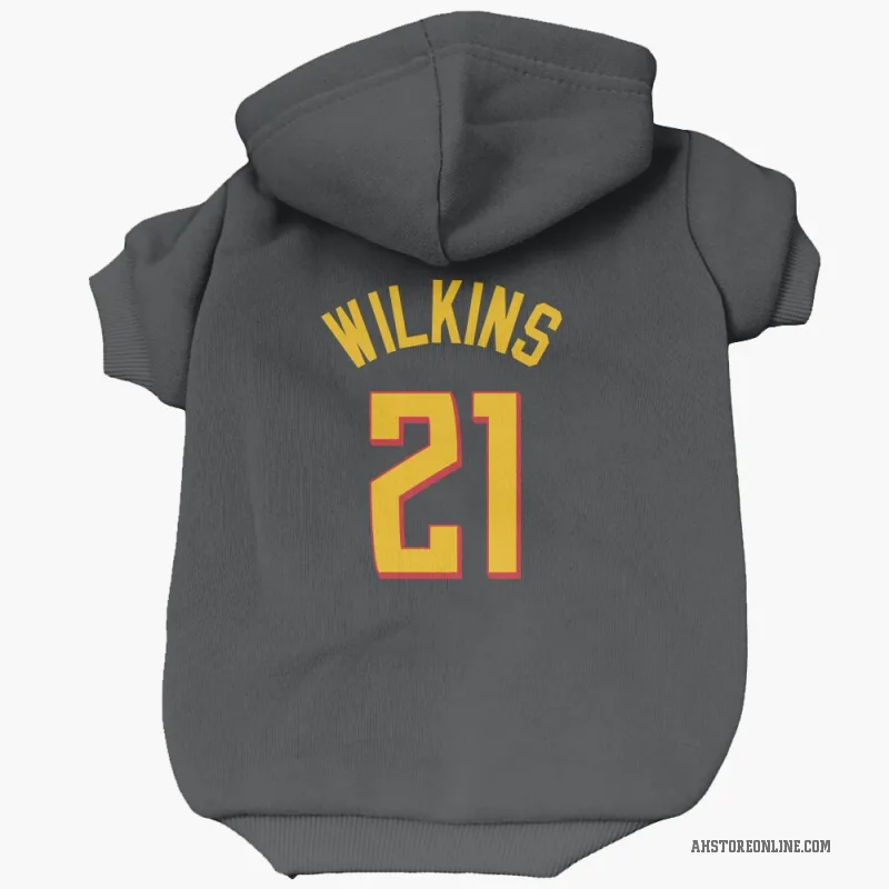 Dominique Wilkins  Yellow Atlanta Hawks   Black Cat & Dog Pet Hoodie