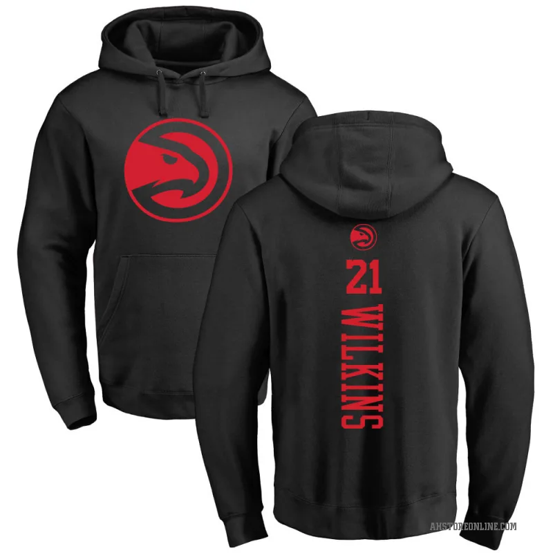 Dominique Wilkins Youth Black Atlanta Hawks Branded One Color Backer Pullover Hoodie