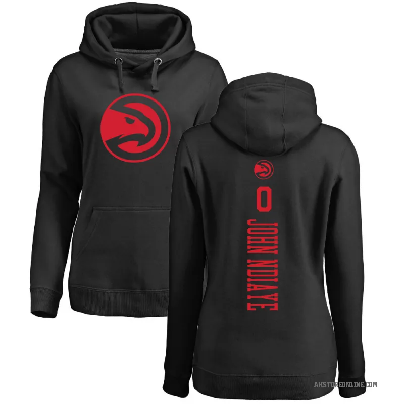 Eli John N'Diaye Women's Black Atlanta Hawks Branded One Color Backer Pullover Hoodie