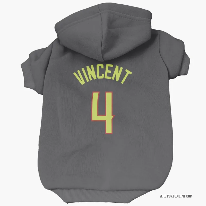 Gabe Vincent  Gray Atlanta Hawks  Cat & Dog Pet Hoodie