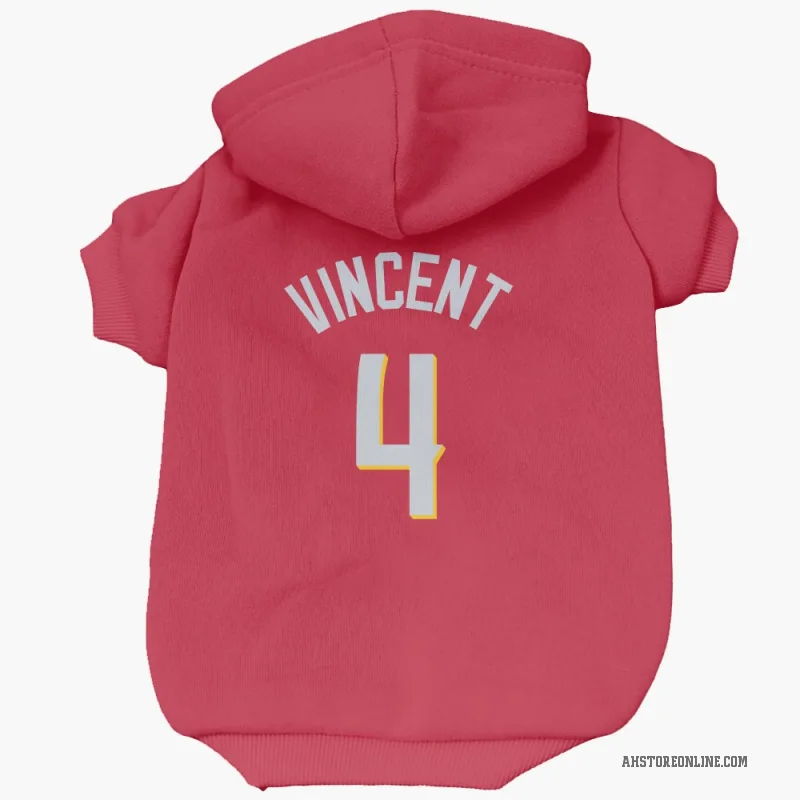 Gabe Vincent  Red Atlanta Hawks   Cat & Dog Pet Hoodie