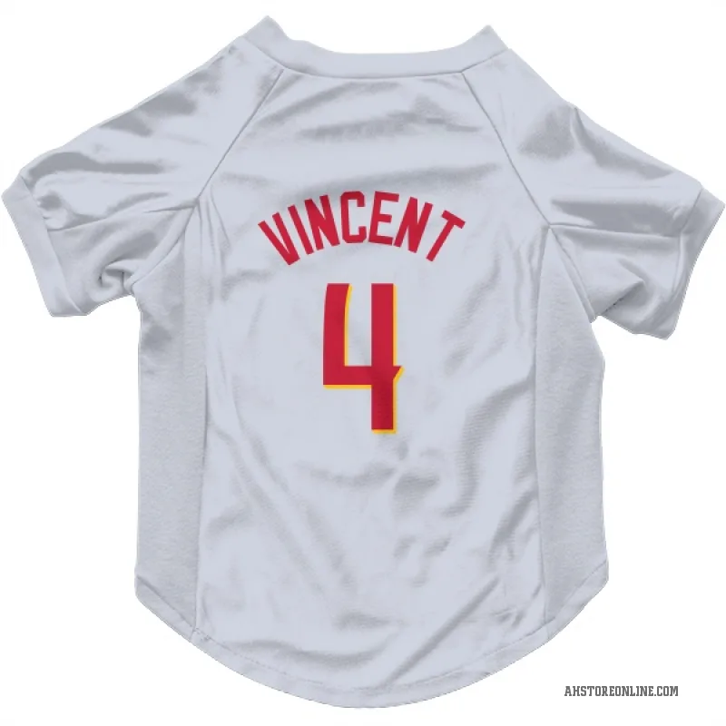 Gabe Vincent  White Atlanta Hawks   Cat & Dog Pet Jersey