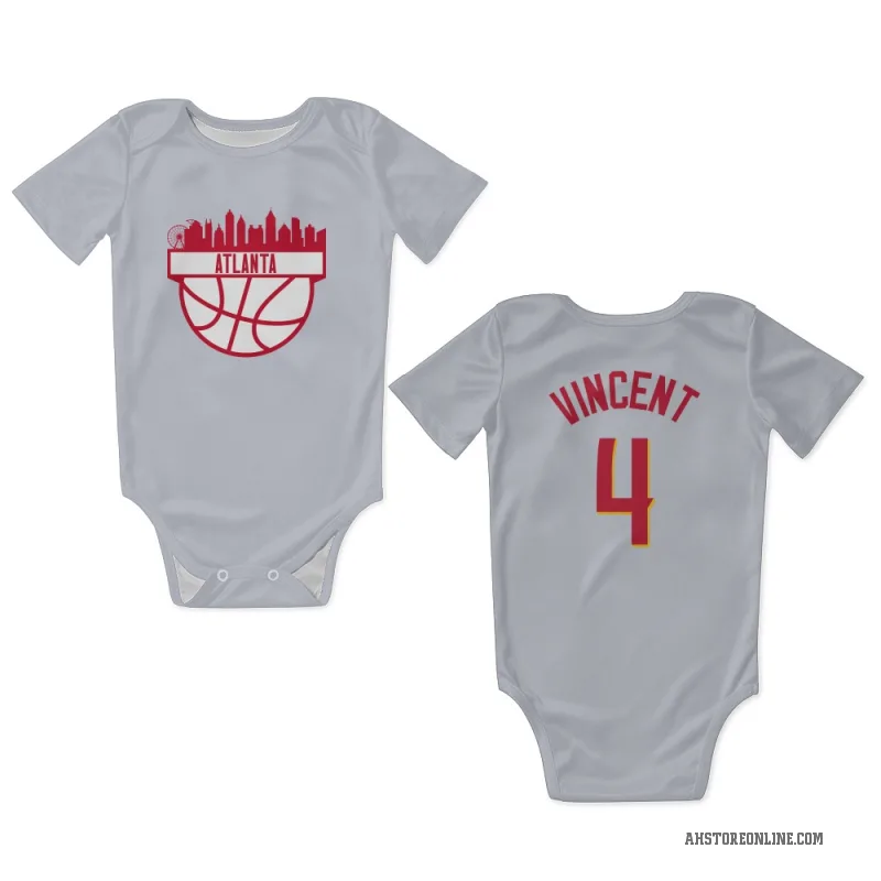 Gabe Vincent  White Atlanta Hawks   Newborn & Infant Bodysuit