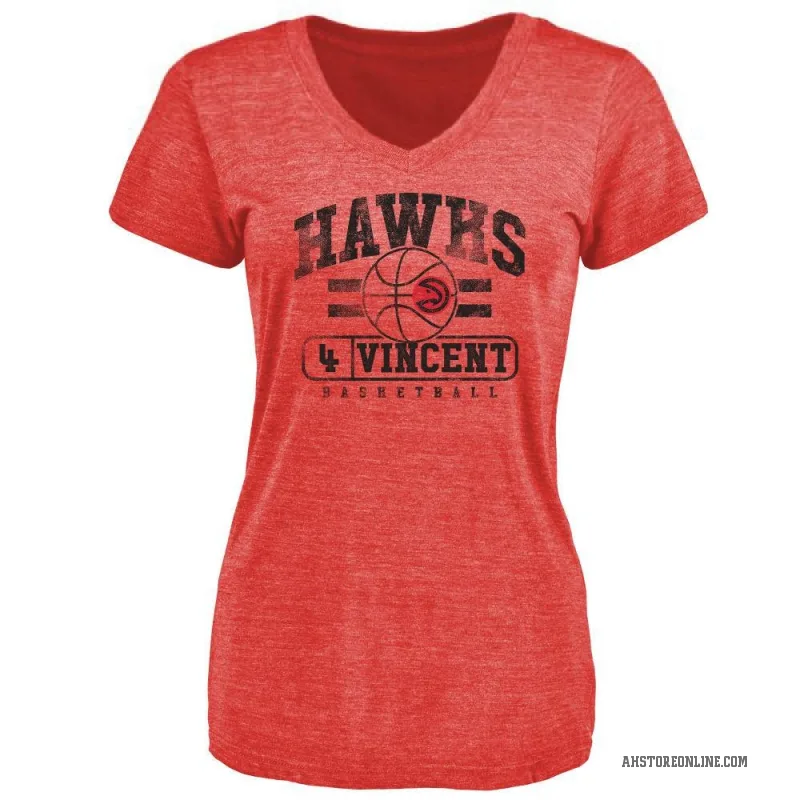 Gabe Vincent Women's Red Atlanta Hawks Baseline T-Shirt