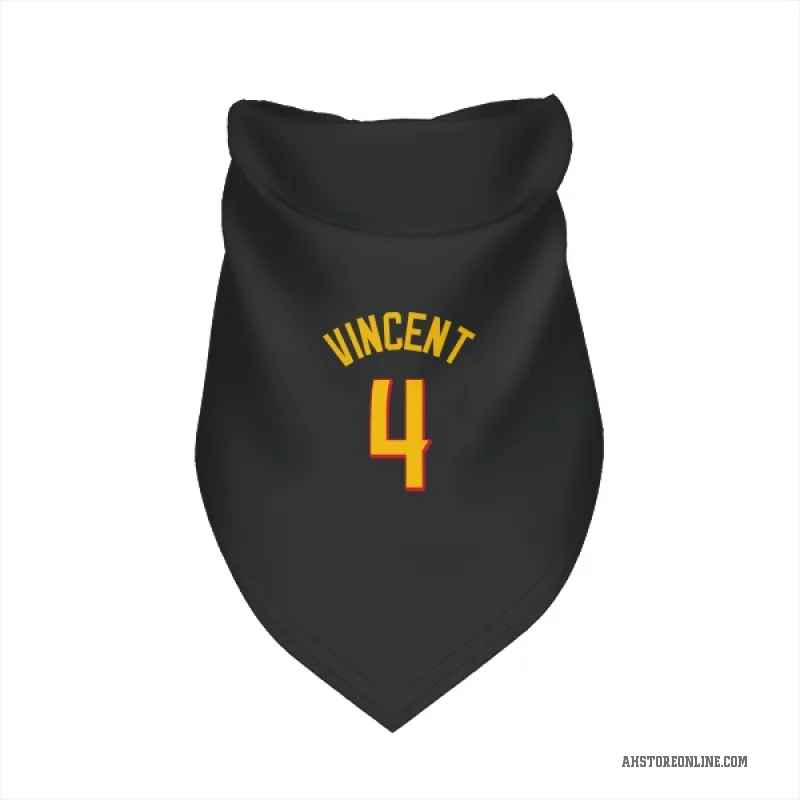 Gabe Vincent  Yellow Atlanta Hawks   Black Cat & Dog Pet Bandana