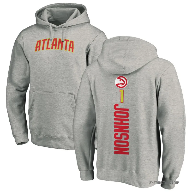 Jalen Johnson Youth Atlanta Hawks Branded Ash Backer Pullover Hoodie