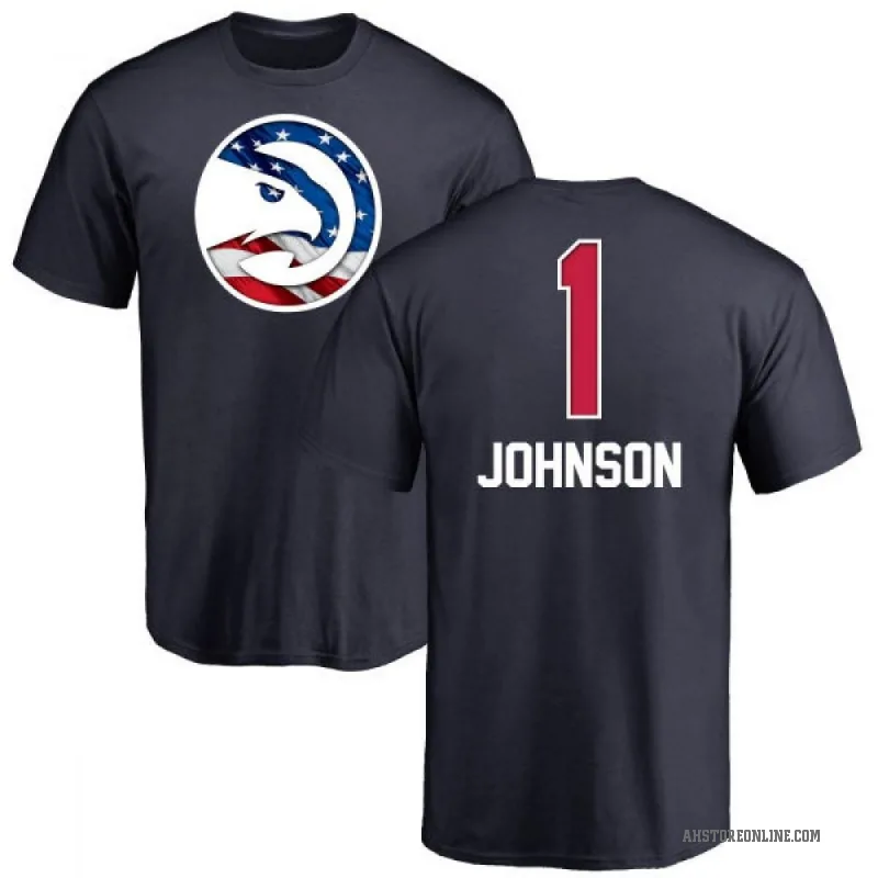 Jalen Johnson Youth Navy Atlanta Hawks Name and Number Banner Wave T-Shirt