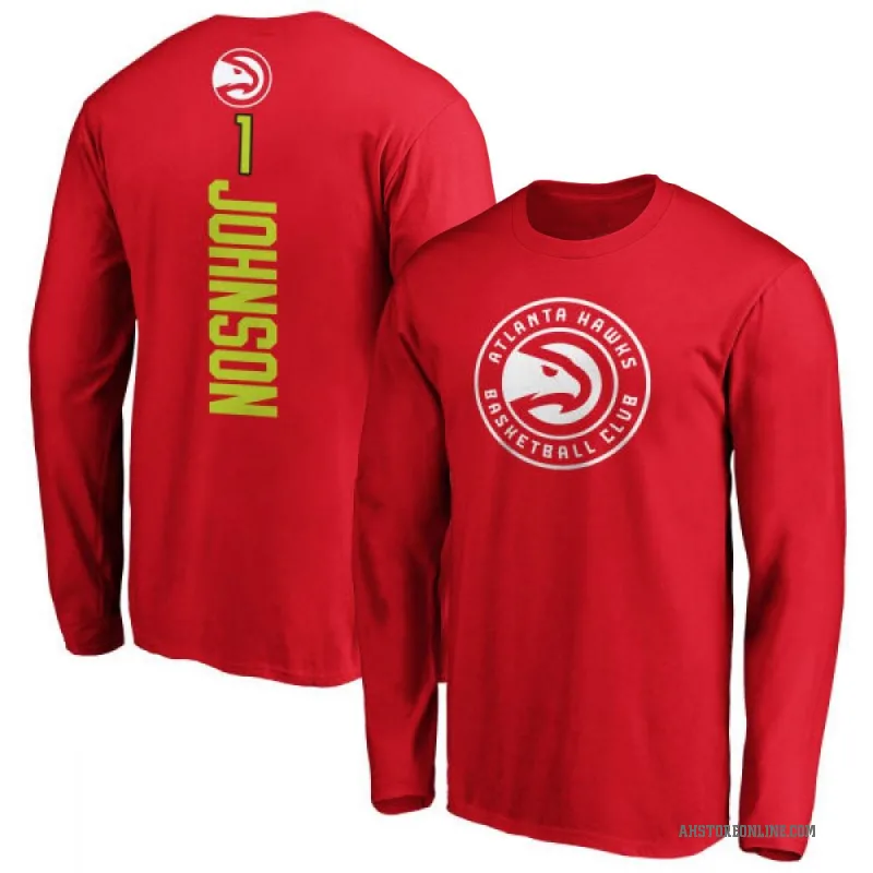 Jalen Johnson Youth Red Atlanta Hawks Backer Long Sleeve T-Shirt