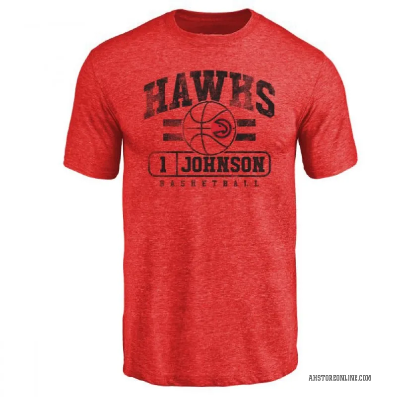 Jalen Johnson Youth Red Atlanta Hawks Baseline T-Shirt