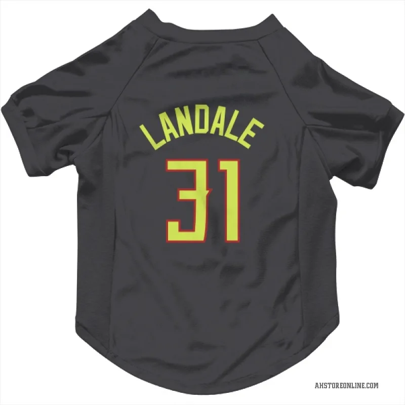 Jock Landale  Gray Atlanta Hawks  Cat & Dog Pet Jersey