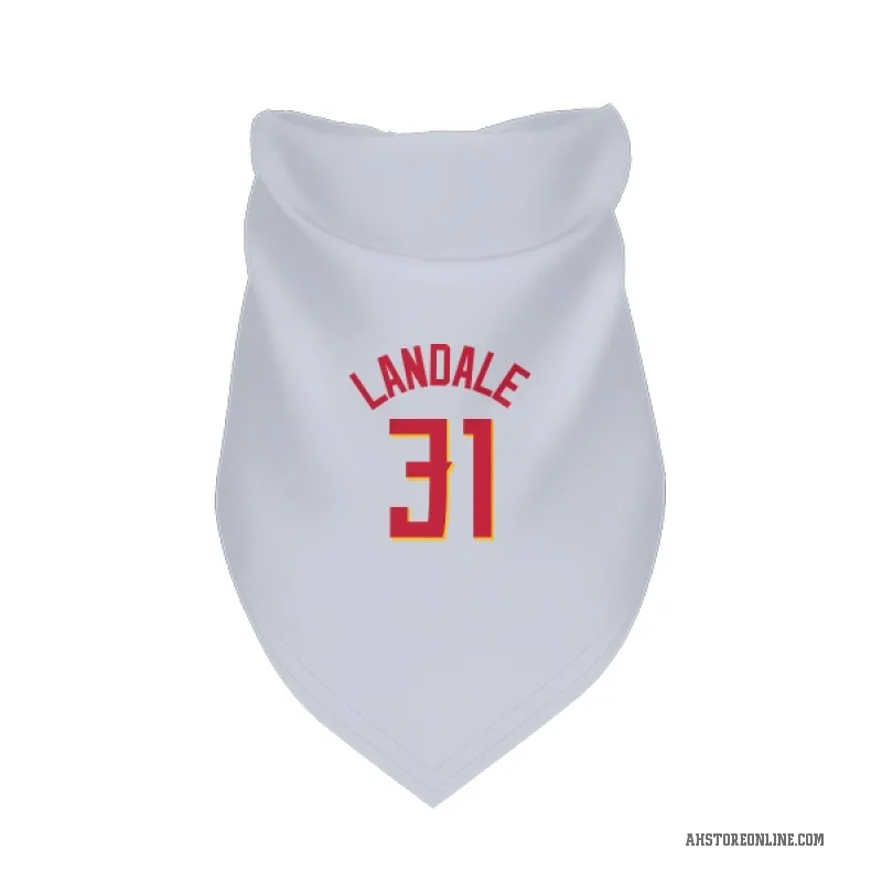 Jock Landale  White Atlanta Hawks   Cat & Dog Pet Bandana