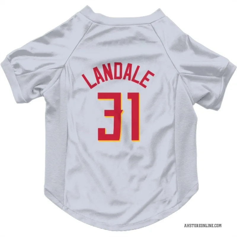 Jock Landale  White Atlanta Hawks   Cat & Dog Pet Jersey