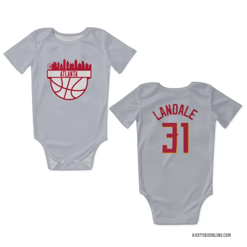 Jock Landale  White Atlanta Hawks   Newborn & Infant Bodysuit