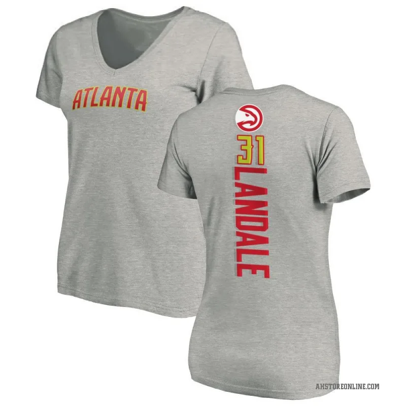 Jock Landale Women's Atlanta Hawks Ash Backer T-Shirt
