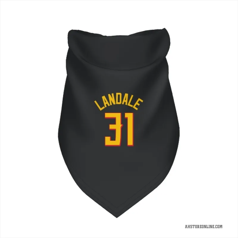 Jock Landale  Yellow Atlanta Hawks   Black Cat & Dog Pet Bandana