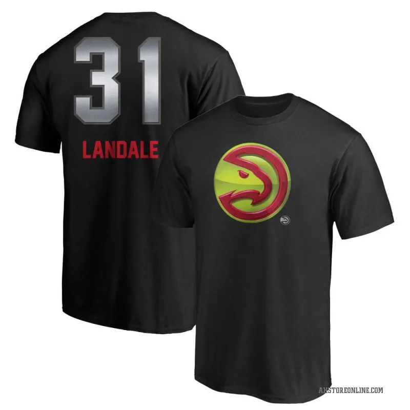 Jock Landale Youth Black Atlanta Hawks Midnight Mascot T-Shirt