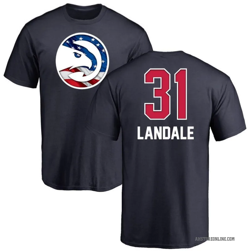 Jock Landale Youth Navy Atlanta Hawks Name and Number Banner Wave T-Shirt