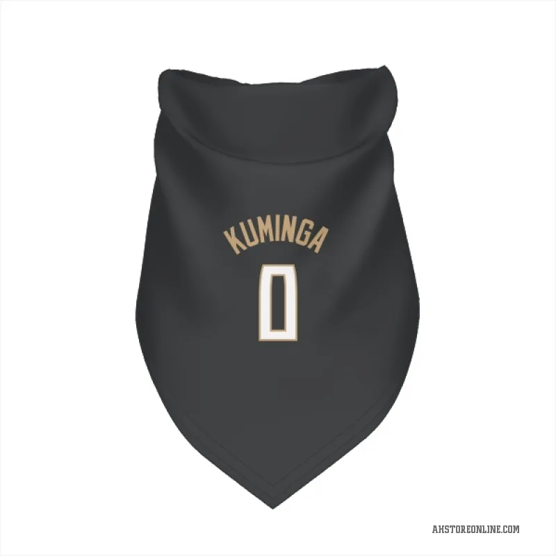 Jonathan Kuminga  Black Atlanta Hawks  Cat & Dog Pet Bandana
